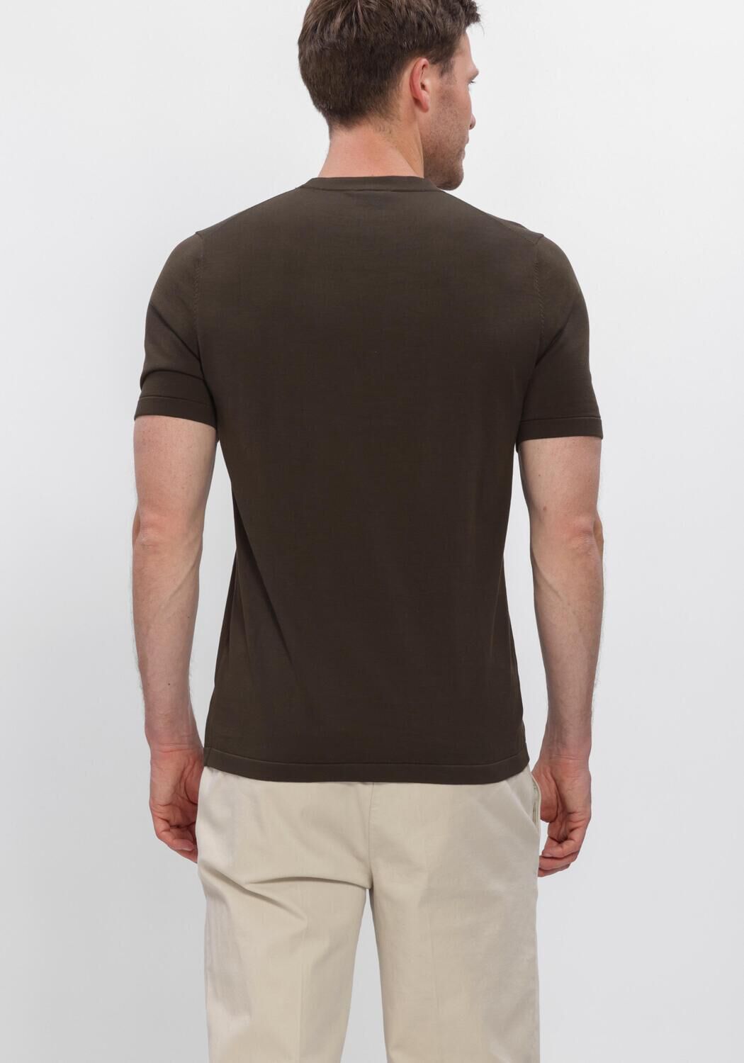 Bruine PROFUOMO Polo T-SHIRT CREW NECK SS AERO EASE - large