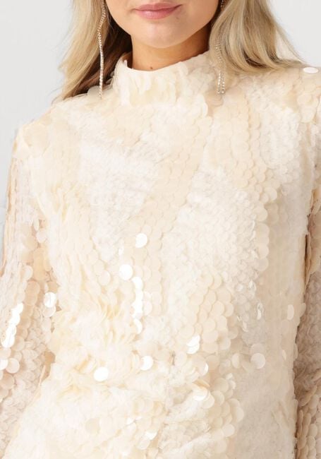 Creme SECOND FEMALE Mini jurk GLIMMER DRESS - large