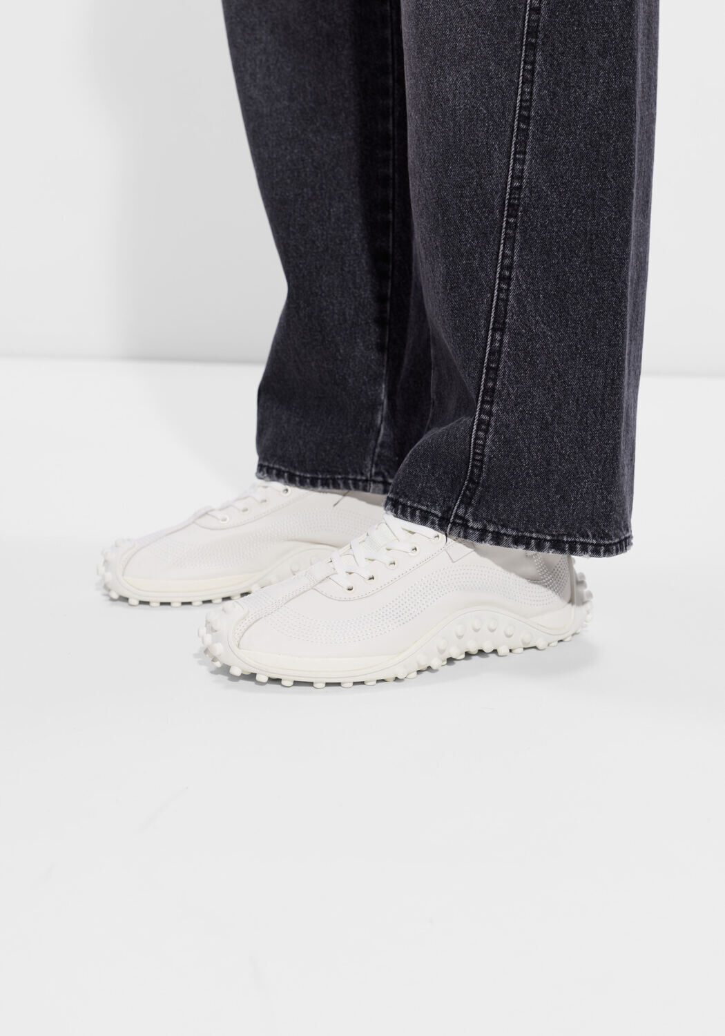 Witte AMI PARIS Lage sneakers SN505 CR LISSE - large