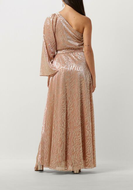 Roze ACCESS Maxi jurk SHIMMERY ONE-SHOULDER ANIMAL PRINT - large