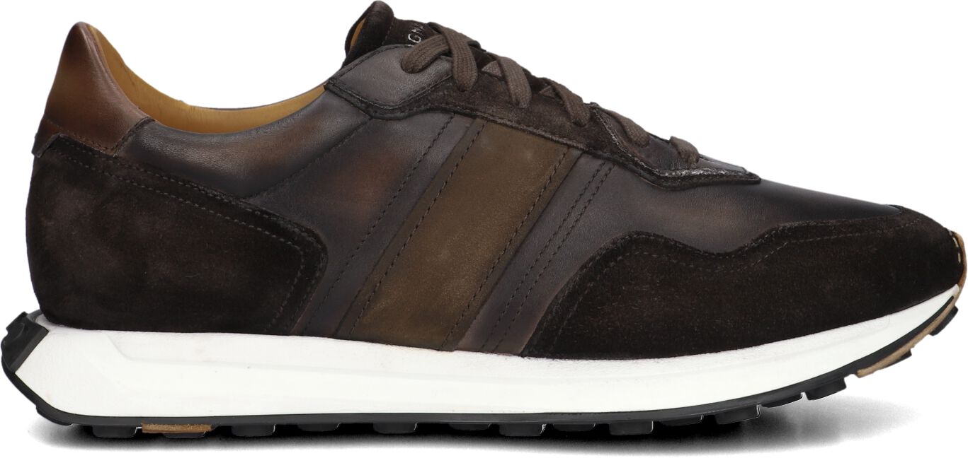 Magnanni Lage Sneakers Heren 25620, Maat: 43,5, Materiaal: Leer, Kleur: Bruin