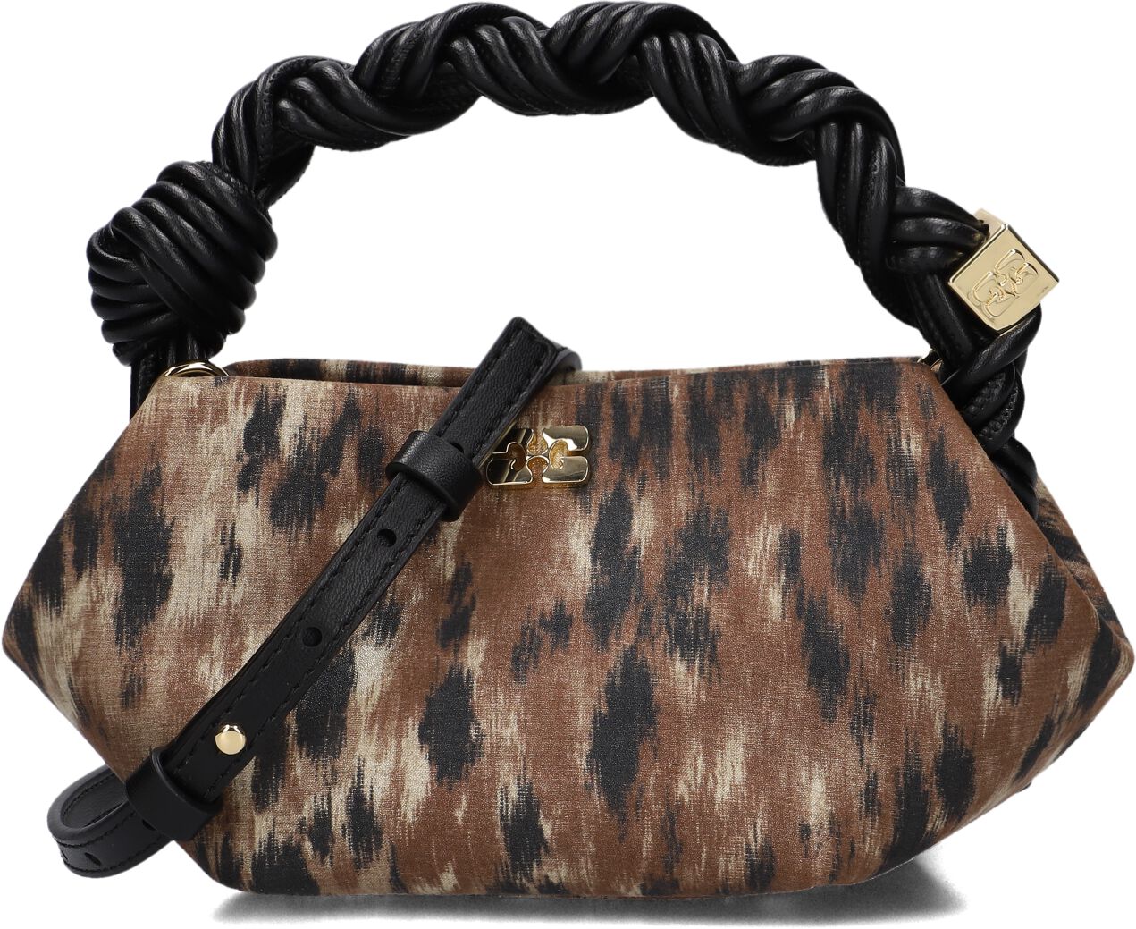 Ganni Ganni Handtas Dames Bou Mini Taffeta, Materiaal: Textiel