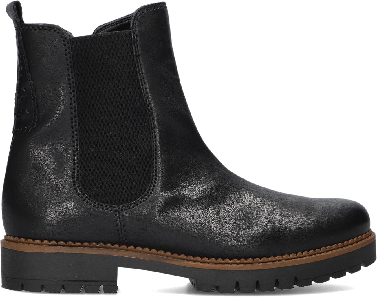 Gabor Chelsea Boots Dames 721, Maat: 38, Materiaal: Leer, Kleur: Zwart