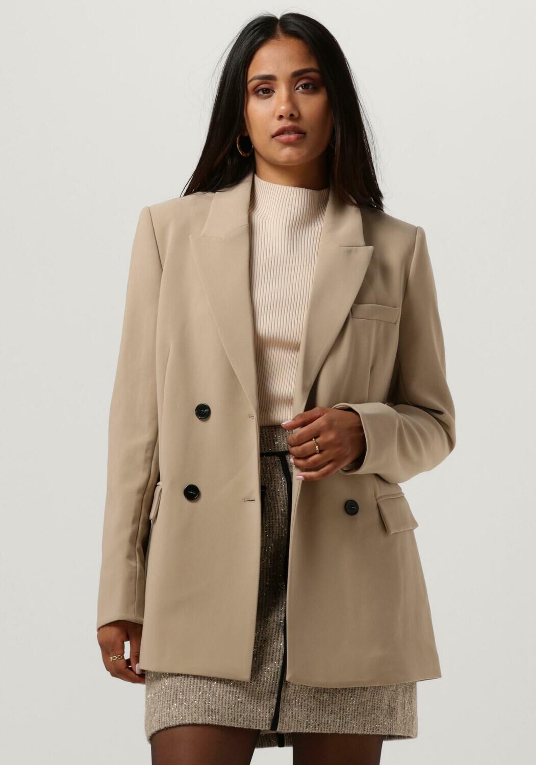 Bruuns Bazaar Blazer Dames Brassica Linda Blazer, Maat: 38, Kleur: Zand