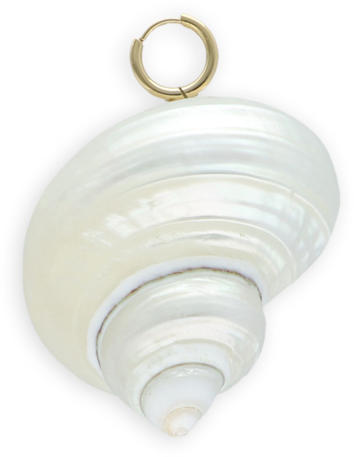 Bonnie Studios Dames Big Shell Pendant, Kleur: Wit afbeelding 1