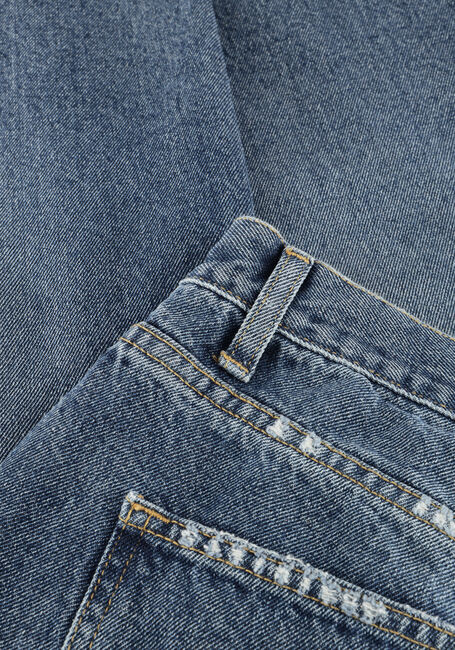 Blauwe OLAF HUSSEIN Wijde broek MONOGRAM DENIM PANT - large