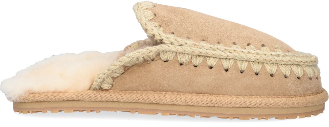 Mou Pantoffels
Dames Slipper Full Eskimo Stitch, Maat: 37, Materiaal: Suède, Kleur: Camel