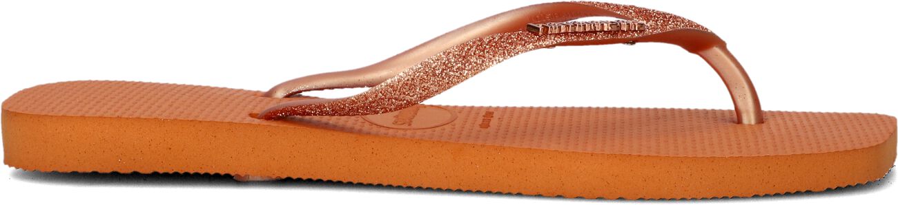 Havaianas Teenslippers Dames Square Glitter, Maat: 41/42, Materiaal: Rubber, Kleur: Oranje