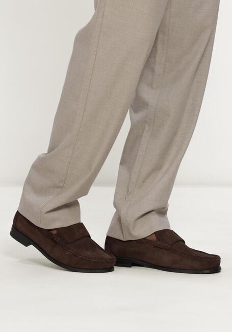 Bruine FILLING PIECES Loafers LUX LOAFER SUEDE - large