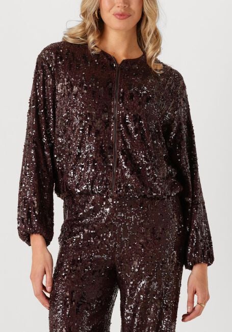 Bruine CO'COUTURE Jack SOPHIECC SEQUIN BALLOON JACKET - large