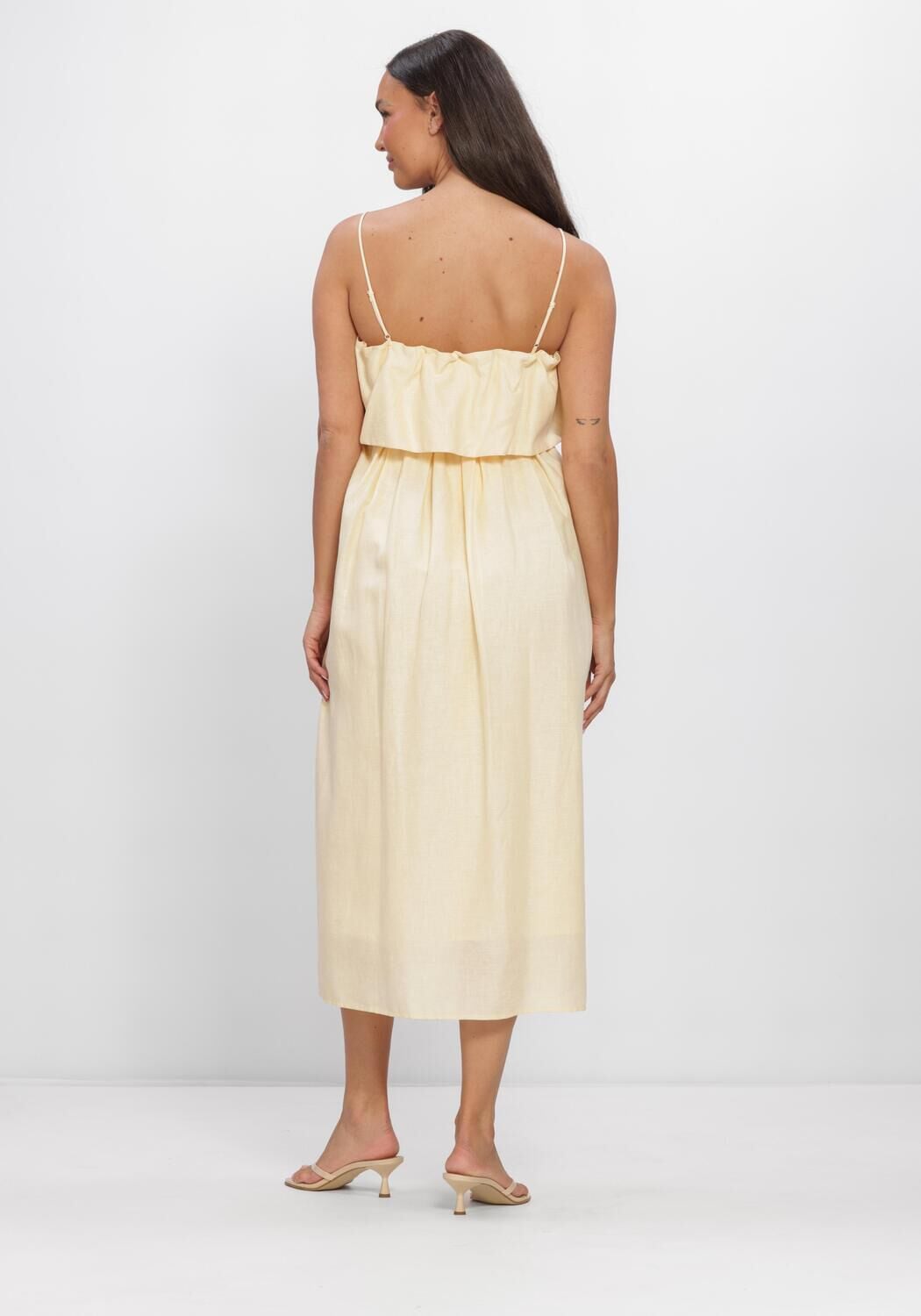 Gele SECOND FEMALE Jurken AIE DRESS - large