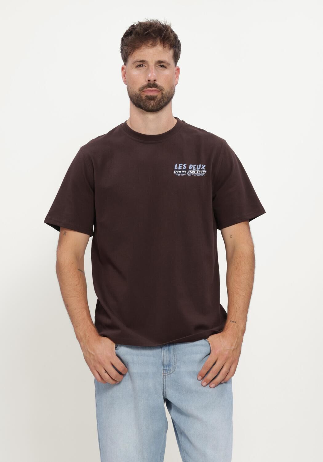 Bruine LES DEUX T-shirt RECORD T-SHIRT - large