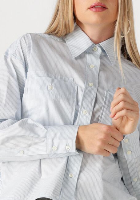 Lichtblauwe CLOSED Blouses CROPPED FRONT OVERSIZED - large