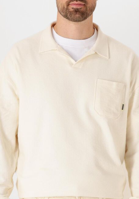Ecru WOODBIRD Sweater WBLYCH TERRY POLO - large