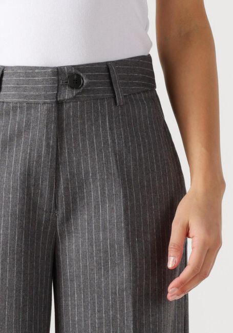 Donkergrijze CO'COUTURE Pantalon IDACC PIN WIDE LONG PANT - large