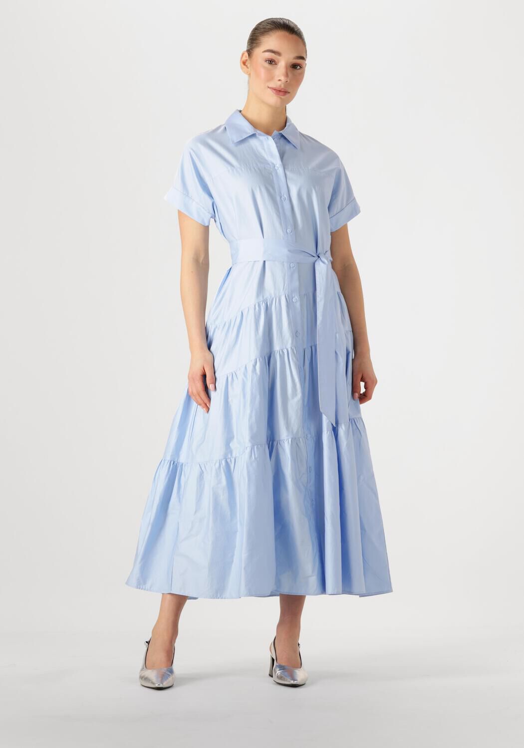 Devotion Maxi Jurk Dames Ear, Maat: L, Kleur: Lichtblauw