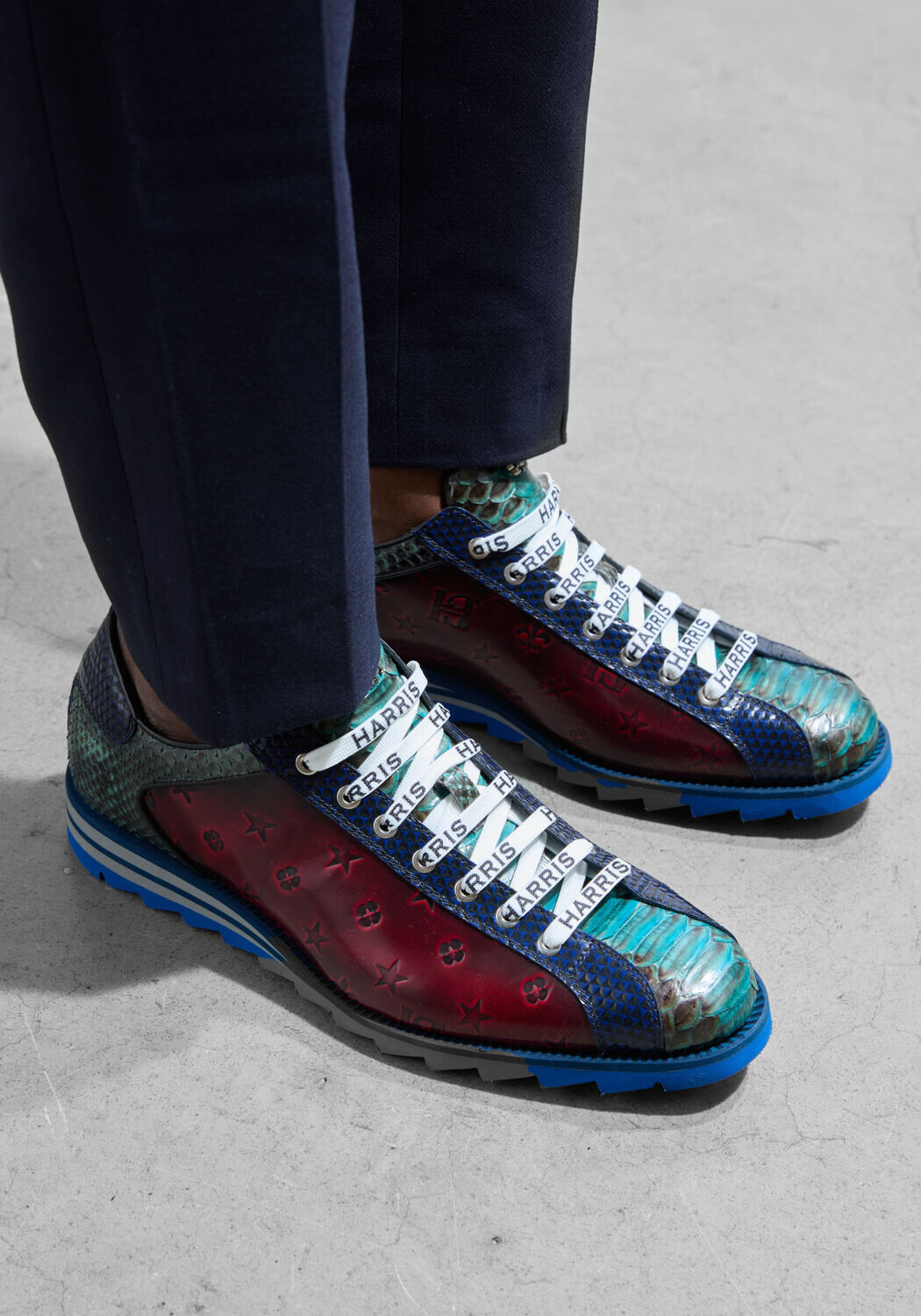 Rode HARRIS Lage sneakers 2817 - medium