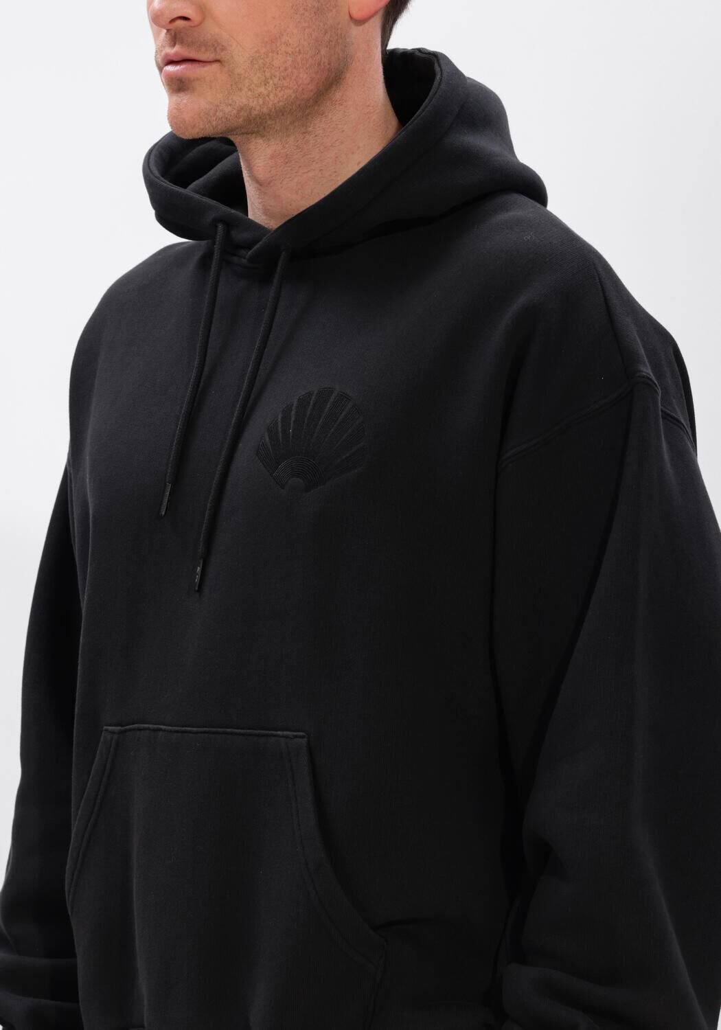 Zwarte NEW AMSTERDAM SURF ASSOCIATION Sweater CHOP HOODIE - large