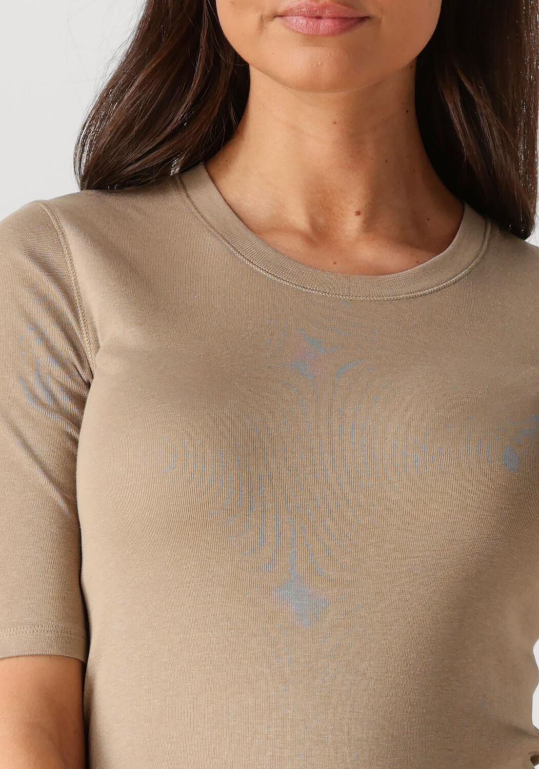 Bruine CLOSED Top CREWNECK SHORTSLEEVE - large