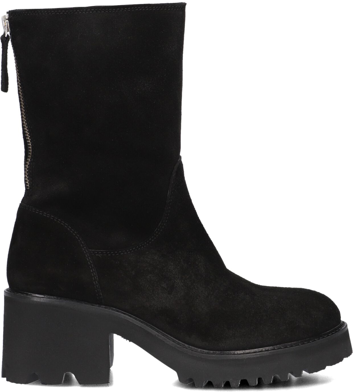 Blasz Enkelboots Dames Evs-2963, Maat: 38, Materiaal: Suède, Kleur: Zwart