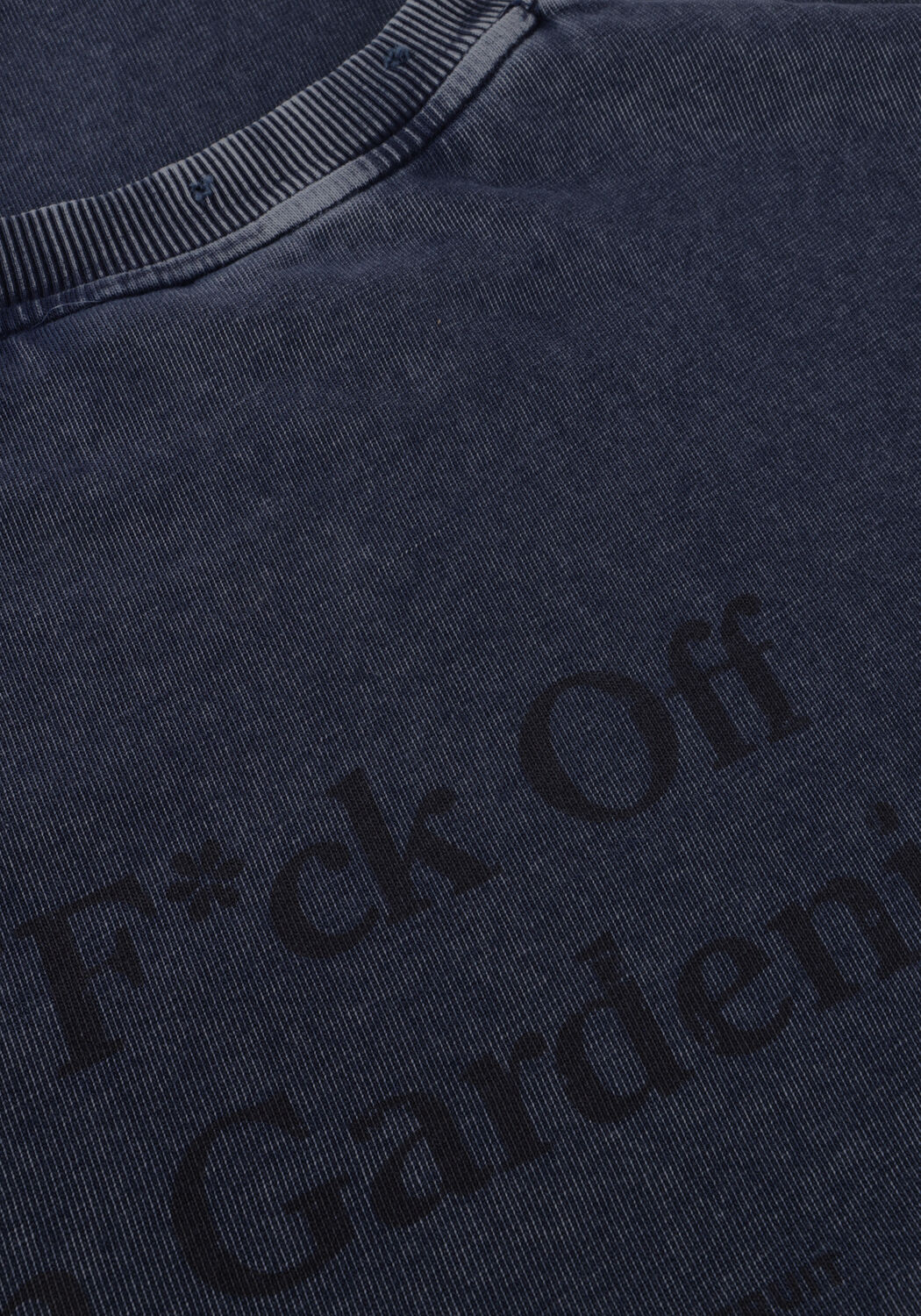 Donkerblauwe BRAM'S FRUIT T-shirt DISTRESSED F*CK OFF LONGSLEEVE - large