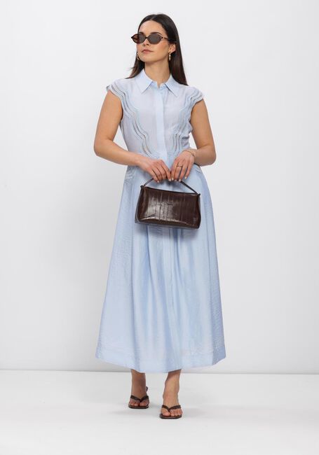 Lichtblauwe COPENHAGEN MUSE Maxi jurk CMCOLE-DRESS - large