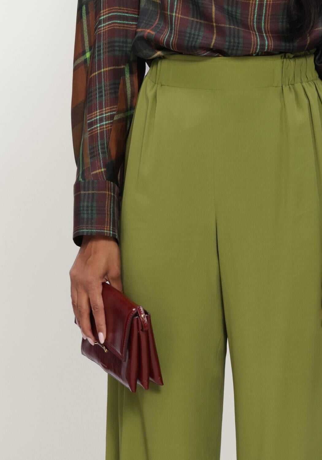 Groene NATAN Wijde broek PANTALON FLOU - large
