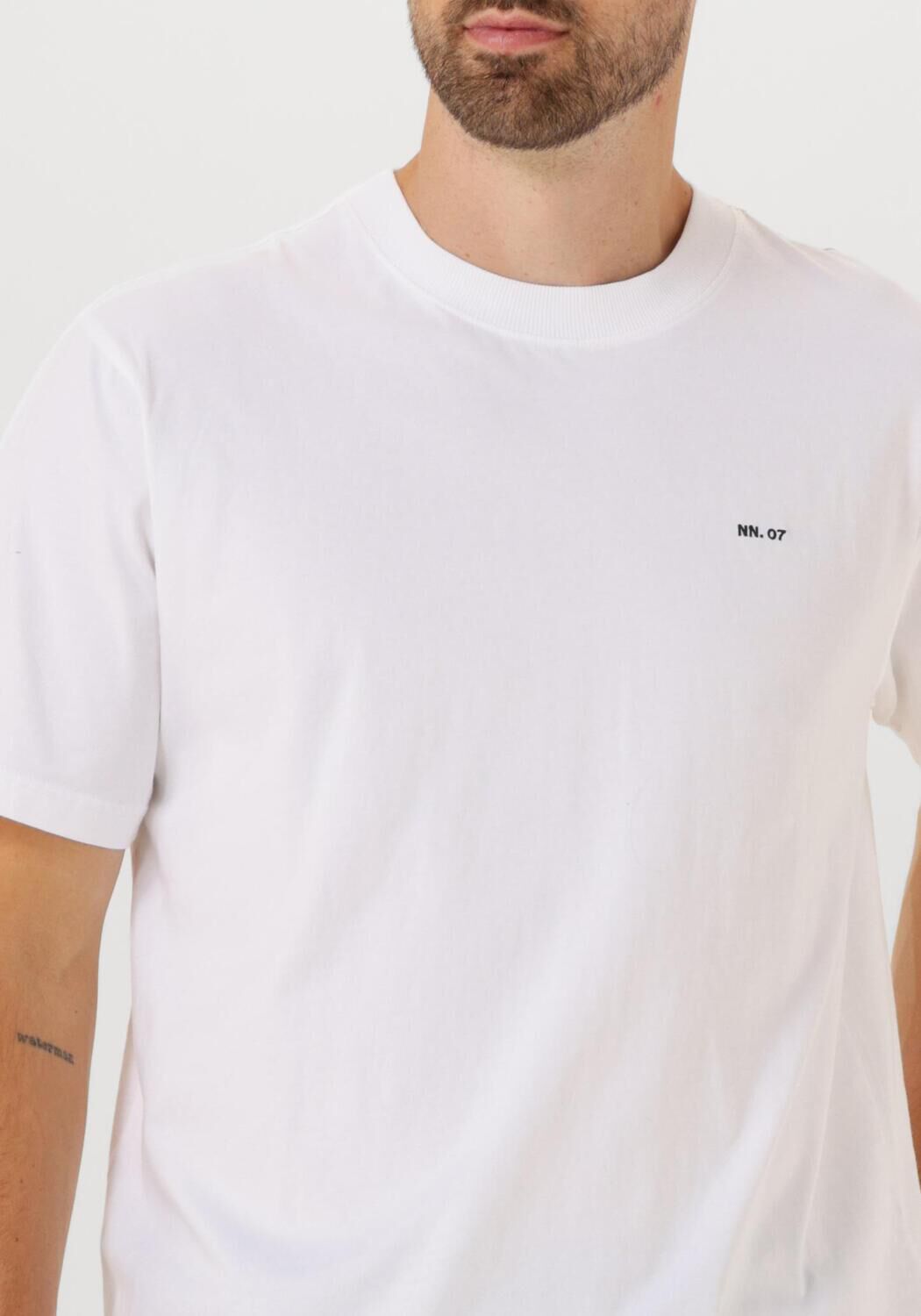 Witte NN.07 T-shirt ADAM EMB TSHIRT 3209 - large