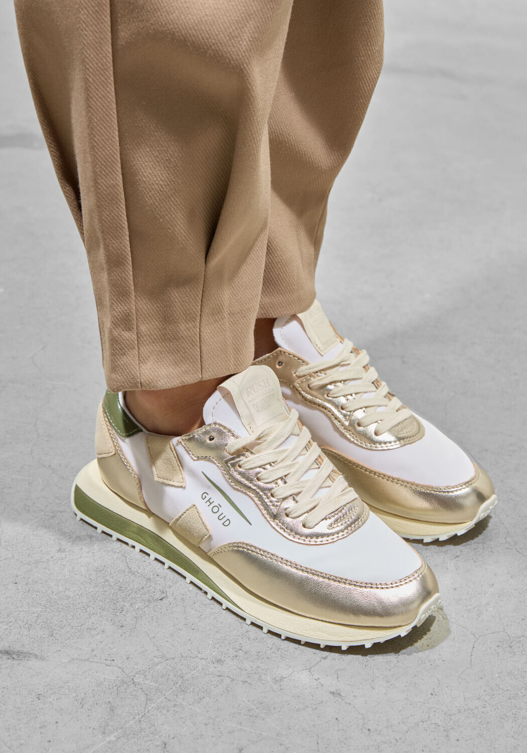 Groene GHOUD Lage sneakers RUSH SOFT LOW - medium