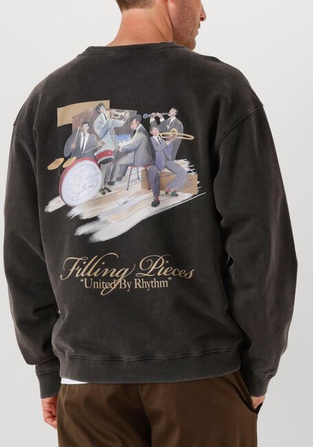 Grijze FILLING PIECES Sweater SWEATSHIRT BAND - large