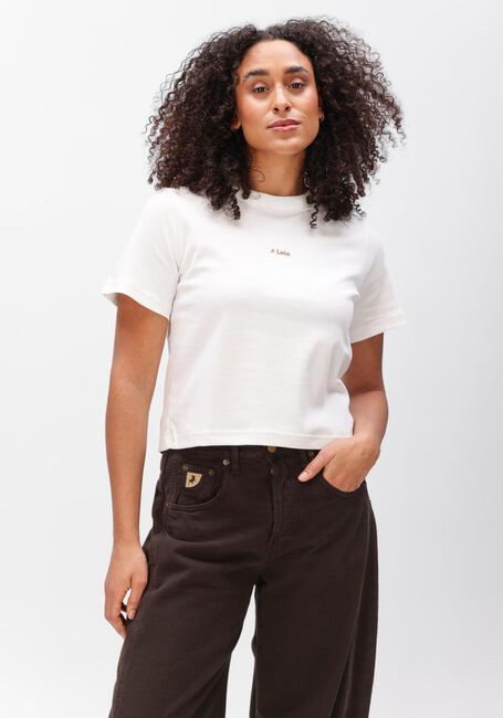 Witte LOIS JEANS T-shirt CHERRY THEE - large