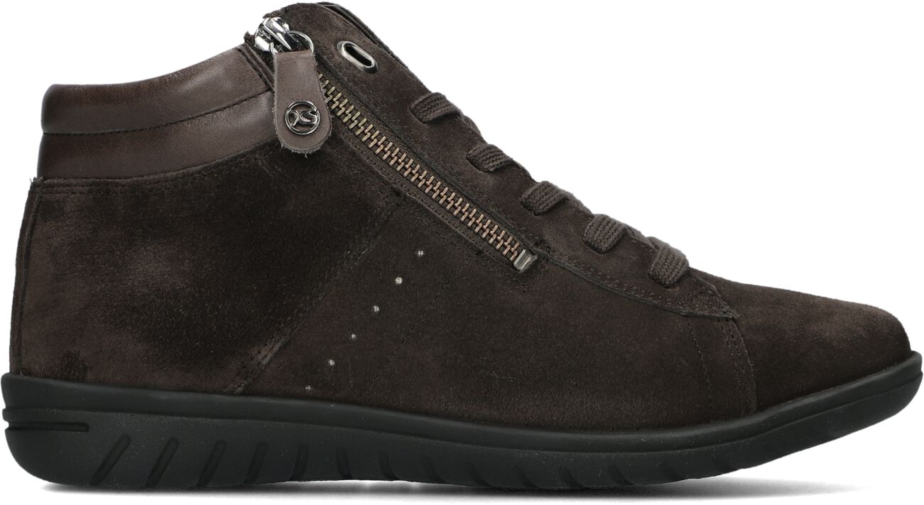 Hartjes Hoge Sneakers Dames 172.0836, Maat: 40, Materiaal: Nubuck, Kleur: Bruin