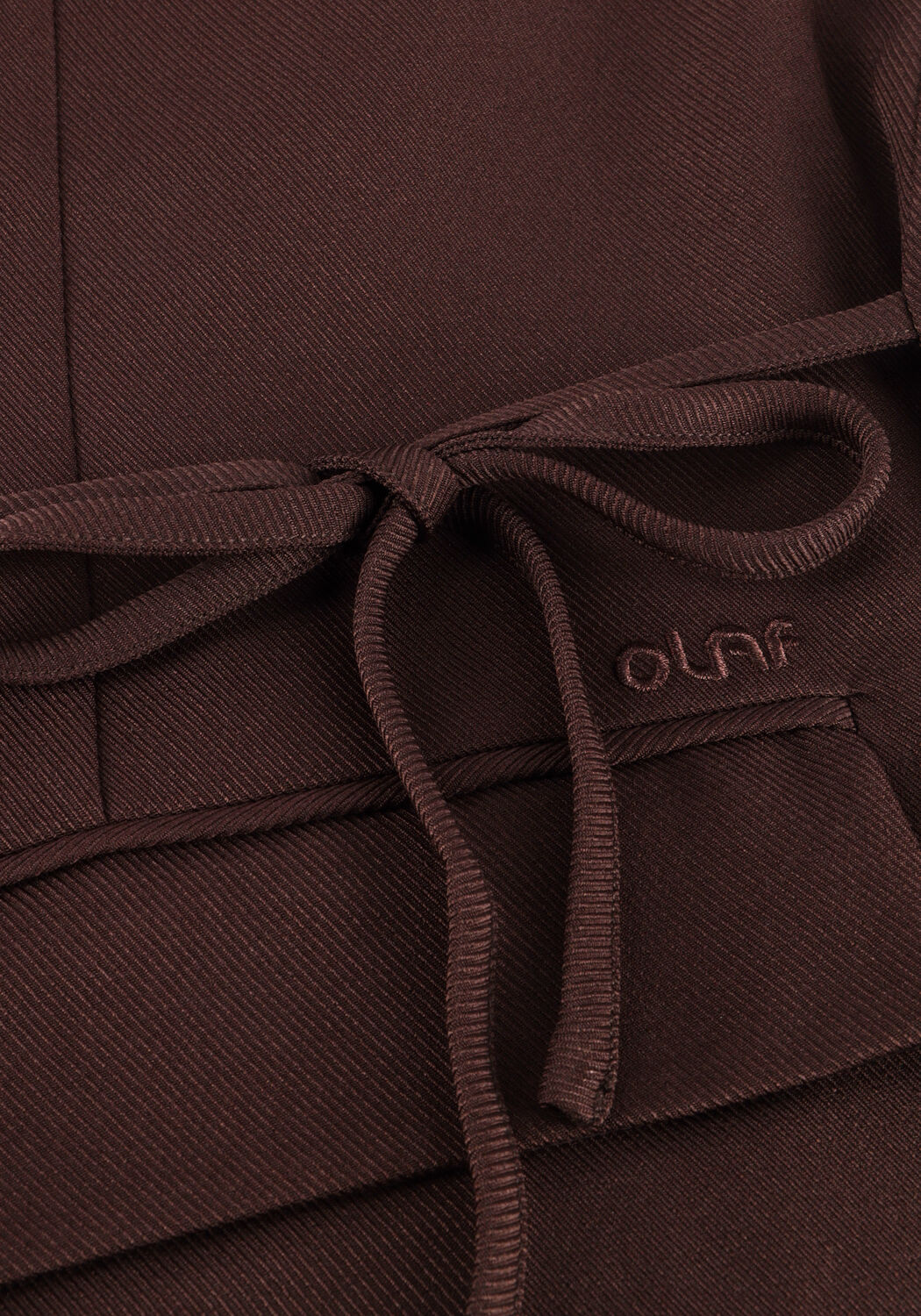 Bruine OLAF HUSSEIN Blazer TIE DETAIL TAILORED BLAZER - large