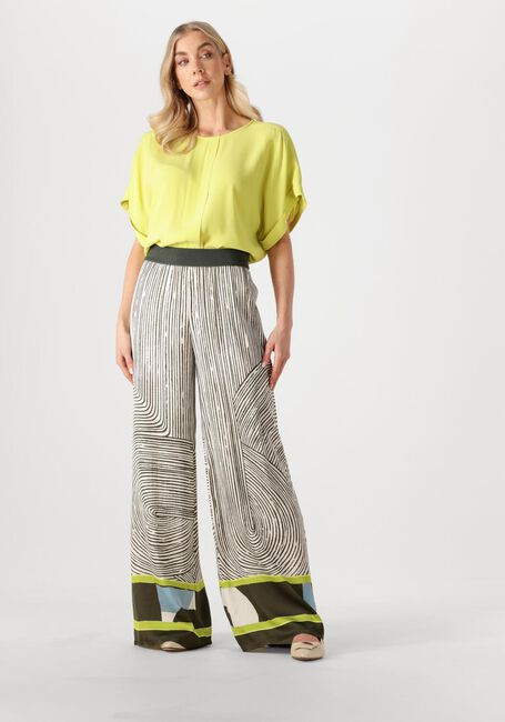 Groene CAROLINE BISS Wijde broek 1555 - large