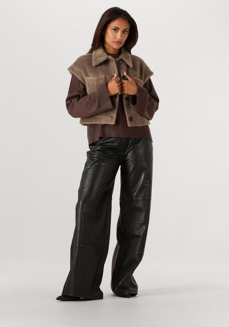 Zwarte STUDIO AR Wijde broek TESS - large