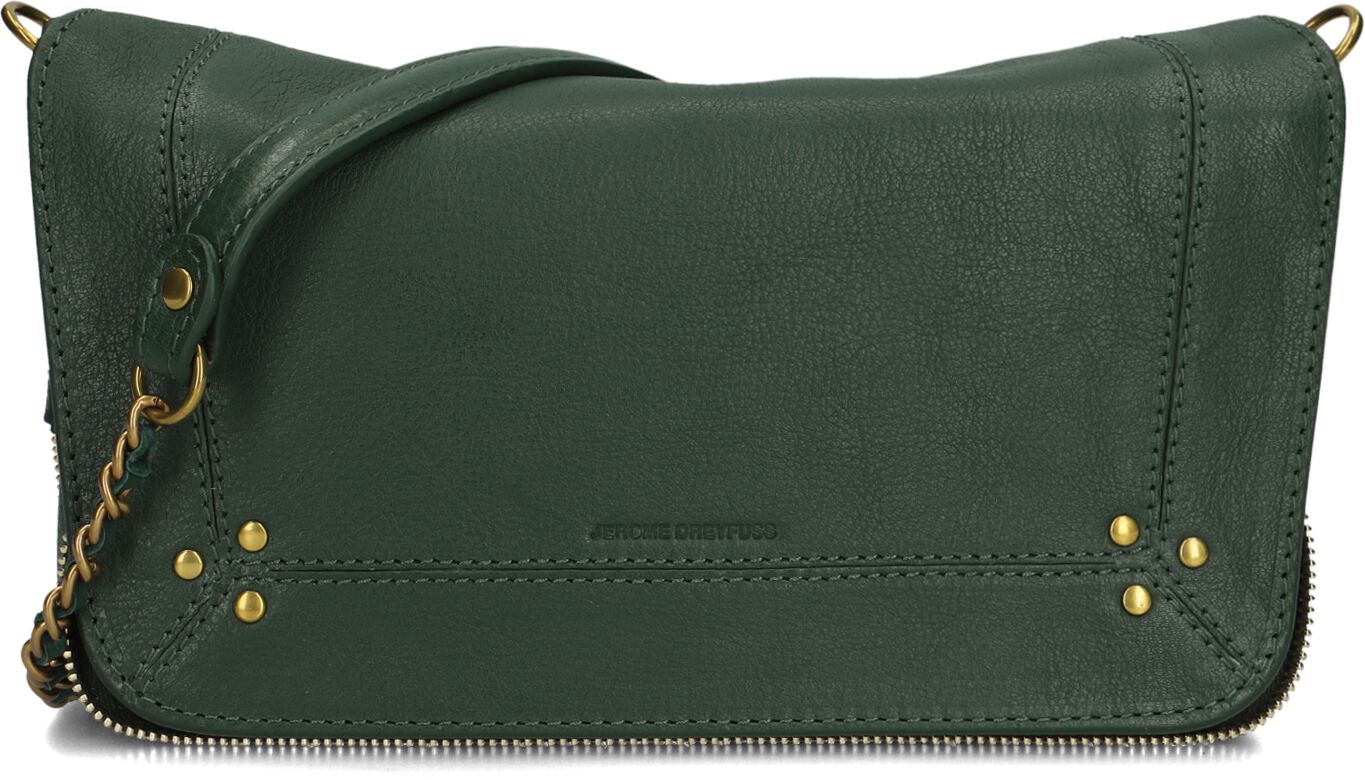 Jérôme Dreyfuss Jérôme Dreyfuss Crossbodytas Dames Bobi S, Materiaal: Leer, Kleur: Donkergroen