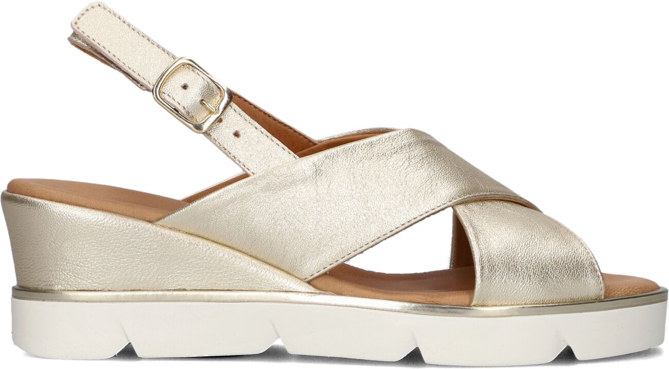 Stefano Lauran Sandalen
Dames Met Kruissandaal Sleehak, Maat: 42, Materiaal: Leer, Kleur: Goud