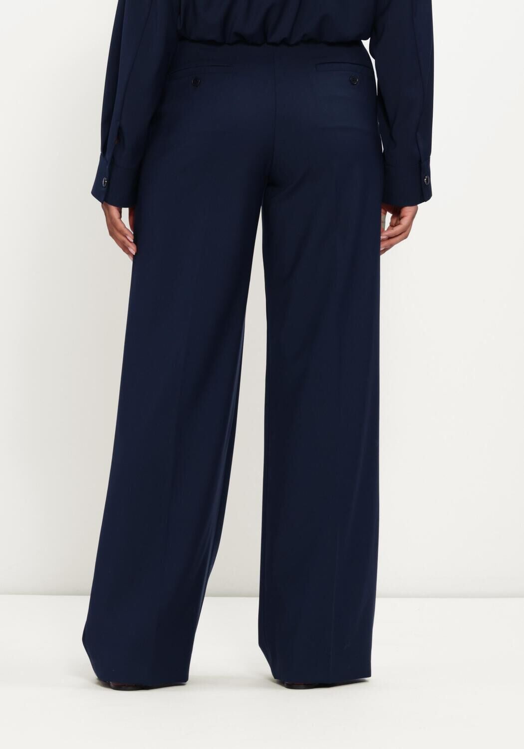 Donkerblauwe MAX MARA Pantalon WKDVLSIVO - large