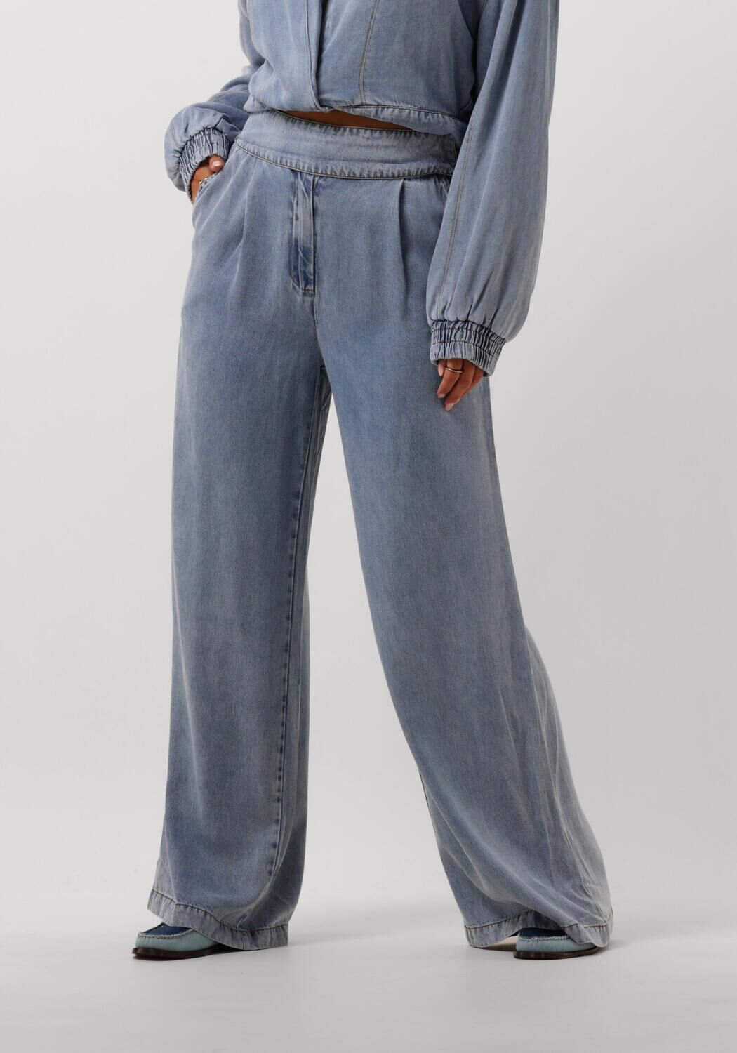 AAIKO Pantalon Dames Rocia Ten 522, Maat: L, Kleur: Blauw