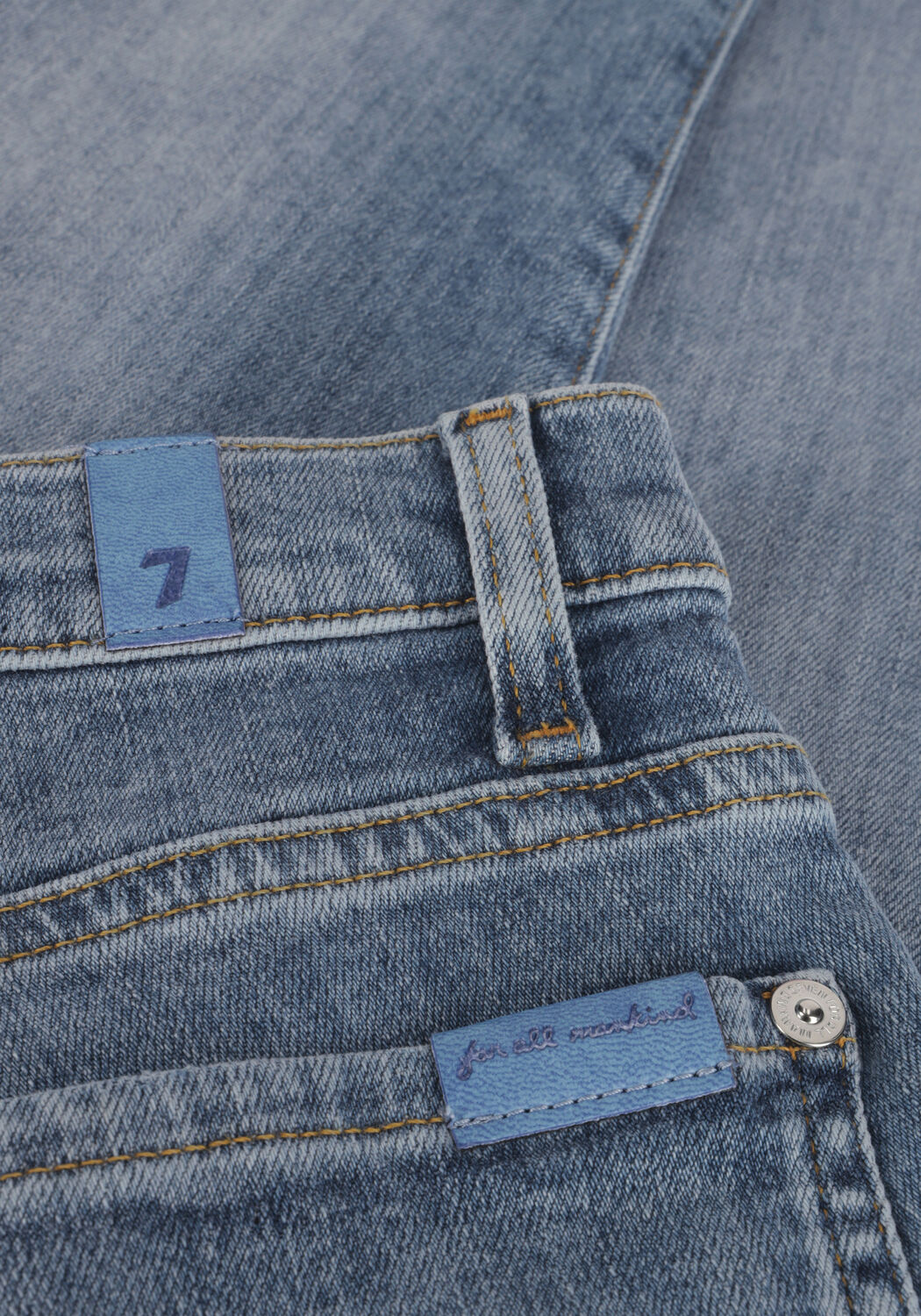 Blauwe 7 FOR ALL MANKIND Skinny jeans HW SKINNY SLIM ILLUSION BRIGHTNESS - large