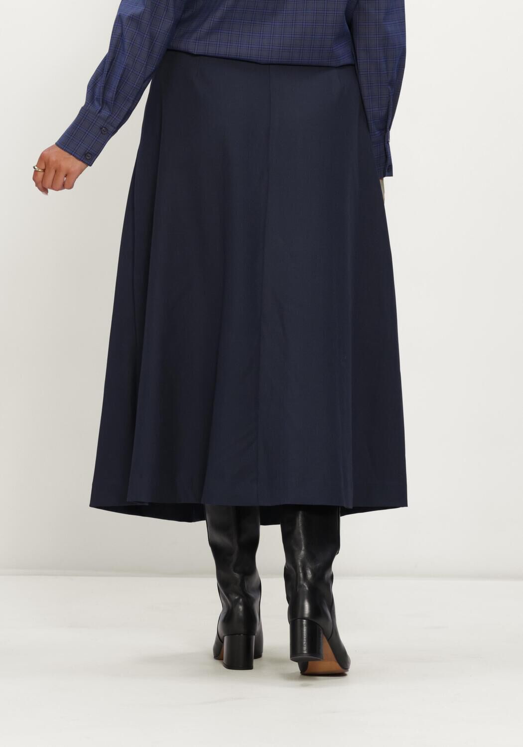 Donkerblauwe CO'COUTURE Maxirok LUNACC POCKET PLEAT SKIRT - large