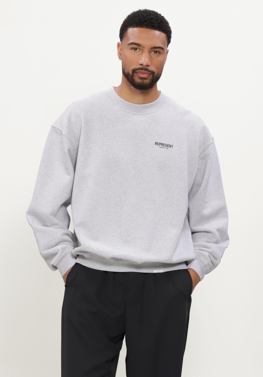 Grijze REPRESENT Sweater REPRESENT OWNERS CLUB SWEATER - large