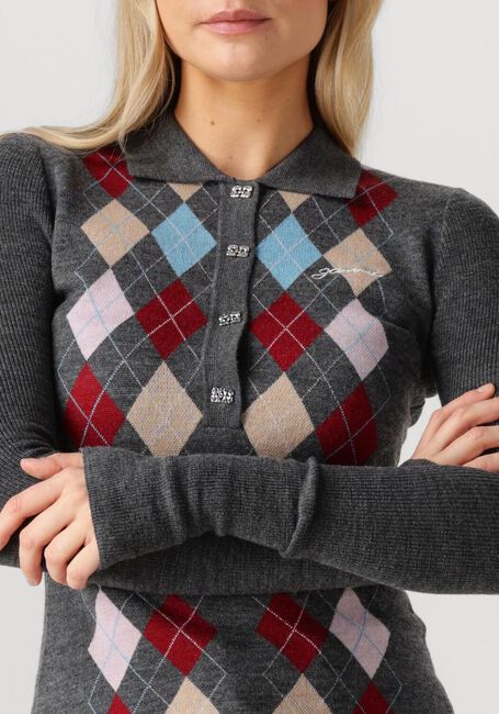 Donkergrijze GANNI Trui K2601 - large