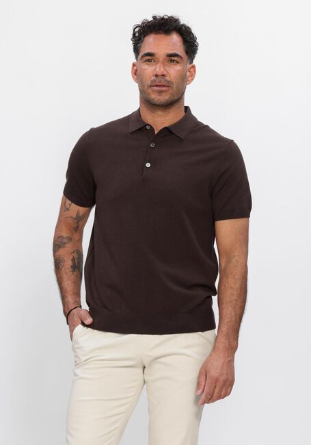 Bruine PROFUOMO Polo POLO SS LUXURY BASIC - large