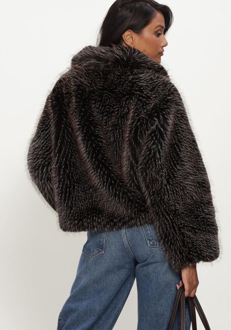 Bruine ALTER EGO Faux fur jas LUNA FAUX FUR JACKET - large