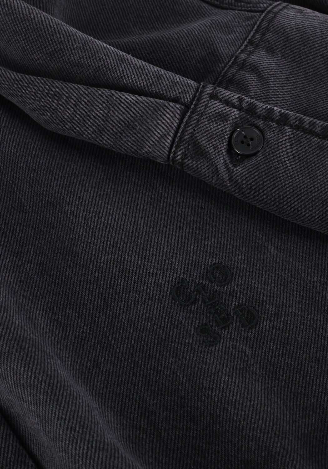 Donkergrijze CLOSED Blouses SHIRT WITH HOOD - large