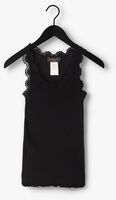 Zwarte ROSEMUNDE Top SILK TOP W/ LACE Zwarte ROSEMUNDE Top SILK TOP W/ LACE - medium