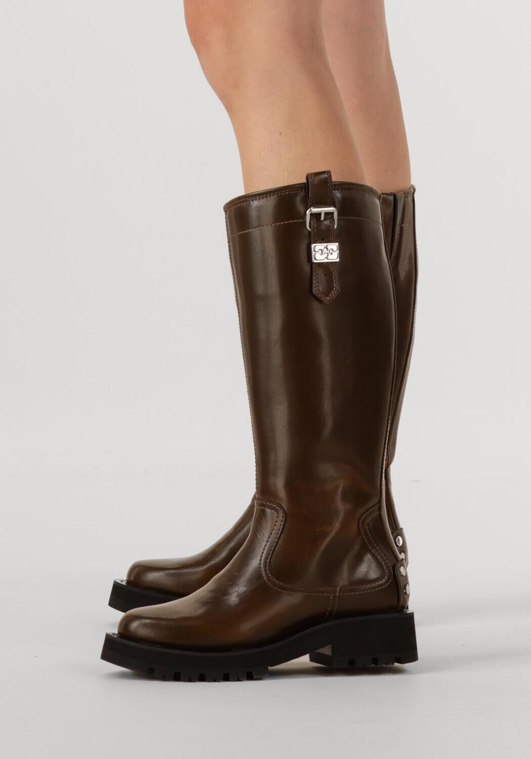 Bruine GANNI Hoge laarzen S3023 - large