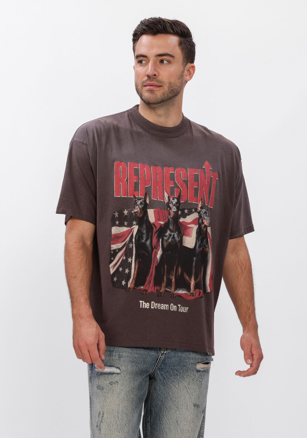 Zwarte REPRESENT T-shirt DREAM ON TOUR T-SHIRT - large