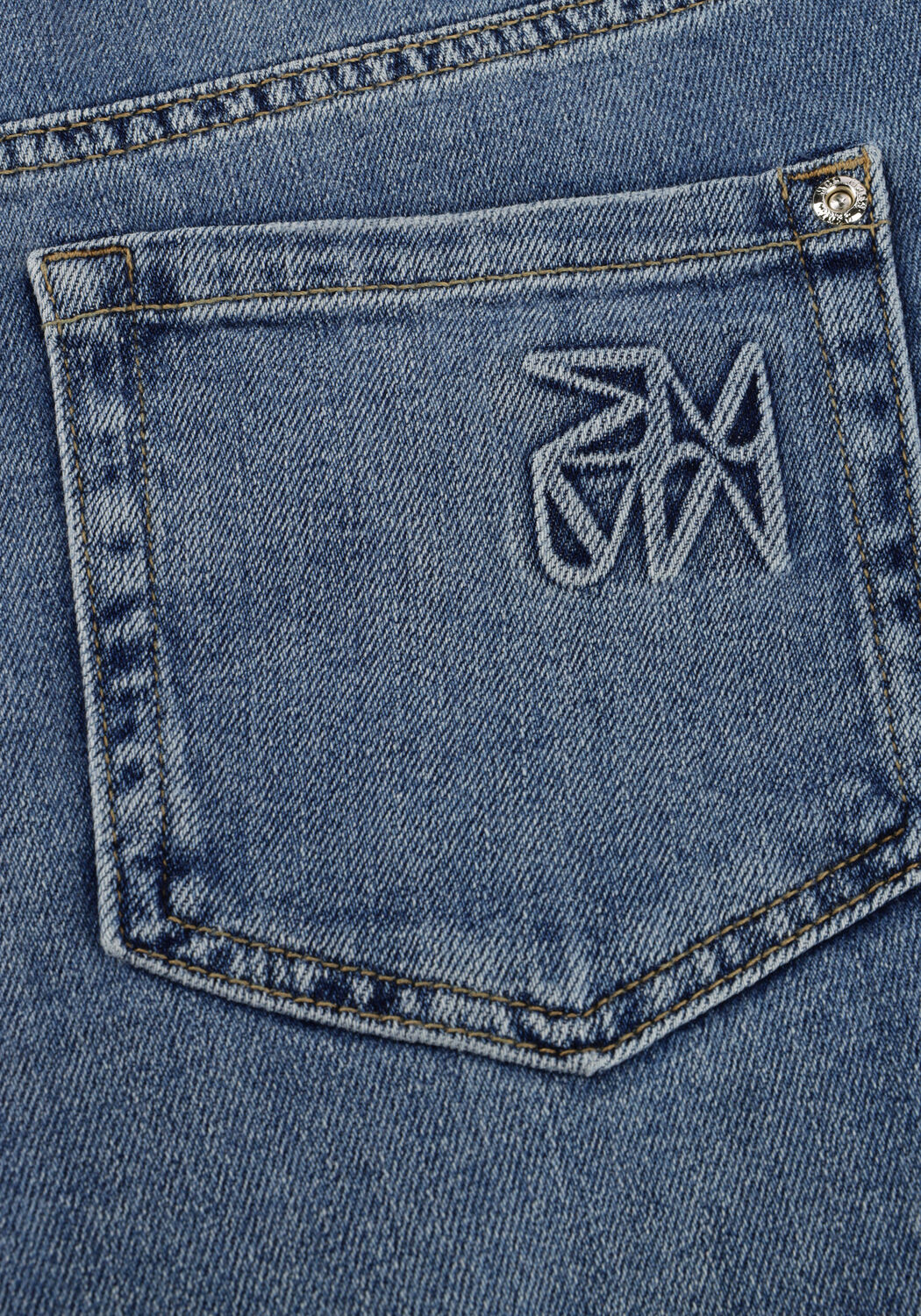 Blauwe MOS MOSH Jeans MMDARA TURN-UP JEANS - large